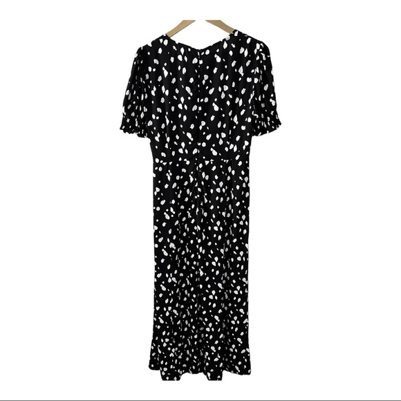 Bardot Puff Sleeve Abstract Spot Maxi Dress in size 10 - Picture 9 of 11
